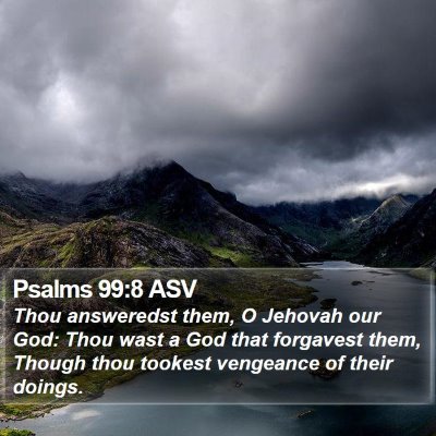 Psalms 99:8 ASV Bible Verse Image