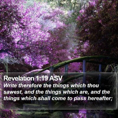 Revelation 1:19 ASV Bible Verse Image