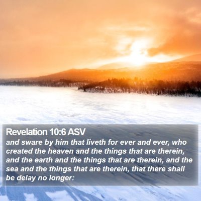 Revelation 10:6 ASV Bible Verse Image