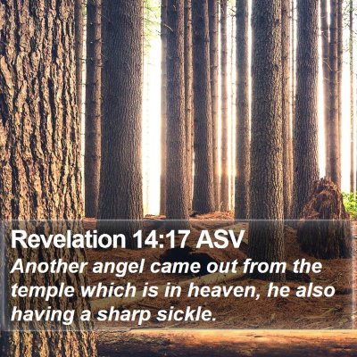 Revelation 14:17 ASV Bible Verse Image