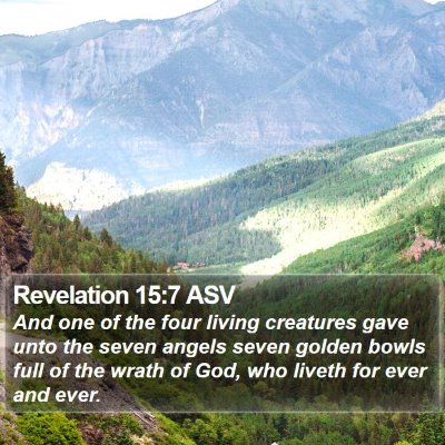 Revelation 15:7 ASV Bible Verse Image