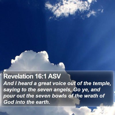 Revelation 16:1 ASV Bible Verse Image