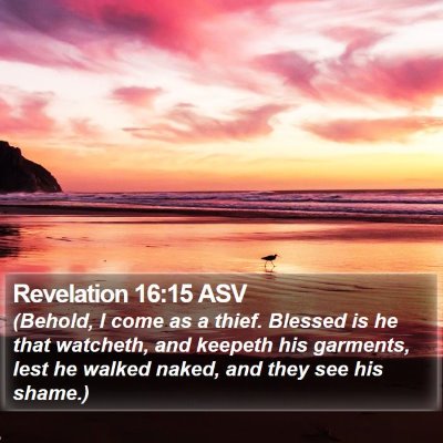 Revelation 16:15 ASV Bible Verse Image