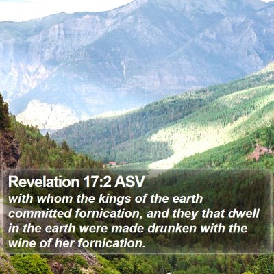 Revelation 17:2 ASV Bible Verse Image