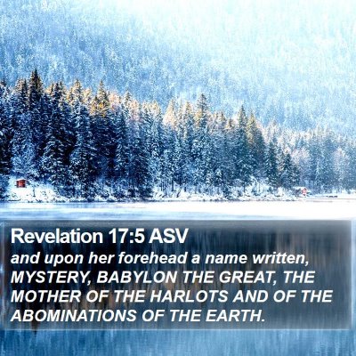 Revelation 17:5 ASV Bible Verse Image