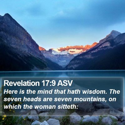 Revelation 17:9 ASV Bible Verse Image