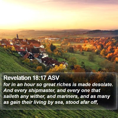 Revelation 18:17 ASV Bible Verse Image