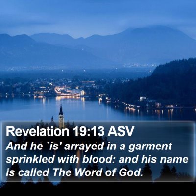 Revelation 19:13 ASV Bible Verse Image