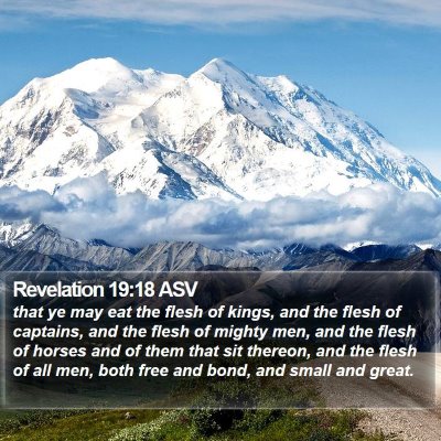 Revelation 19:18 ASV Bible Verse Image