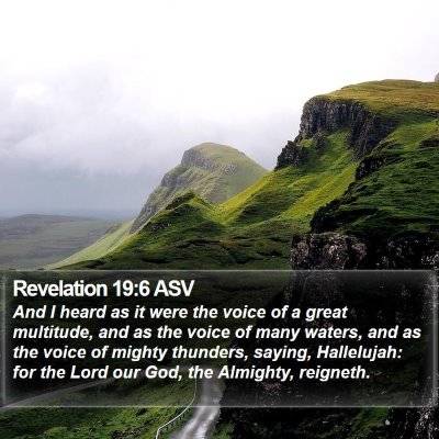 Revelation 19:6 ASV Bible Verse Image