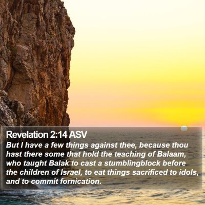 Revelation 2:14 ASV Bible Verse Image