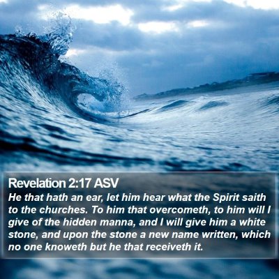 Revelation 2:17 ASV Bible Verse Image