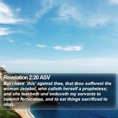 Revelation 2:20 ASV Bible Verse Image