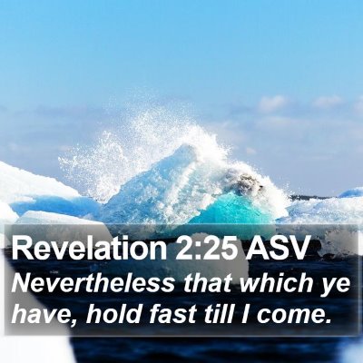 Revelation 2:25 ASV Bible Verse Image