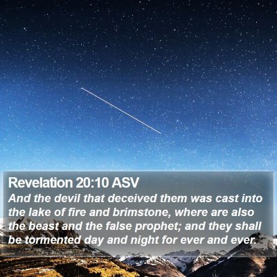 Revelation 20:10 ASV Bible Verse Image