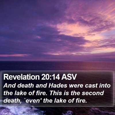Revelation 20:14 ASV Bible Verse Image
