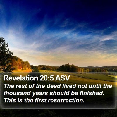 Revelation 20:5 ASV Bible Verse Image