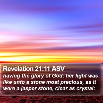 Revelation 21:11 ASV Bible Verse Image