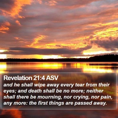 Revelation 21:4 ASV Bible Verse Image