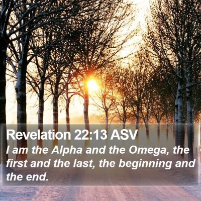 Revelation 22:13 ASV Bible Verse Image