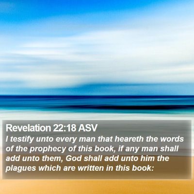 Revelation 22:18 ASV Bible Verse Image