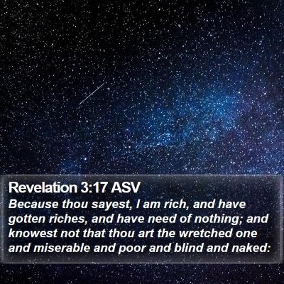 Revelation 3:17 ASV Bible Verse Image