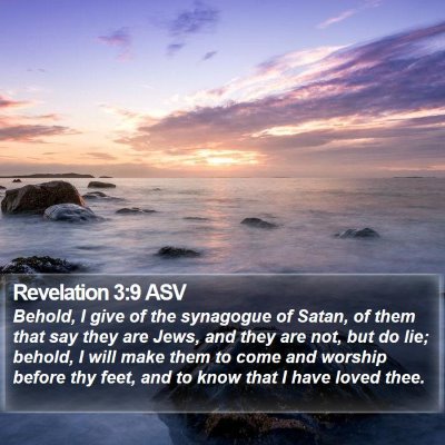 Revelation 3:9 ASV Bible Verse Image