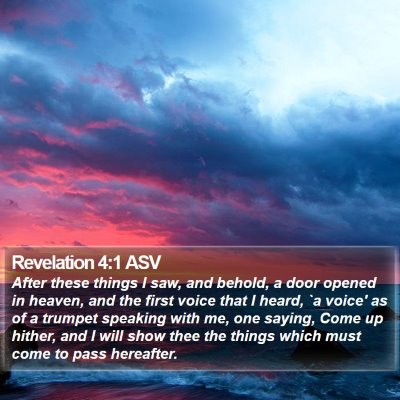 Revelation 4:1 ASV Bible Verse Image