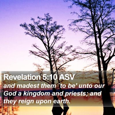 Revelation 5:10 ASV Bible Verse Image