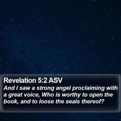 Revelation 5:2 ASV Bible Verse Image