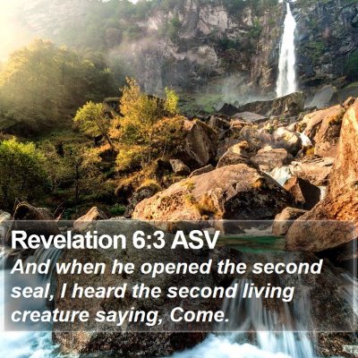 Revelation 6:3 ASV Bible Verse Image