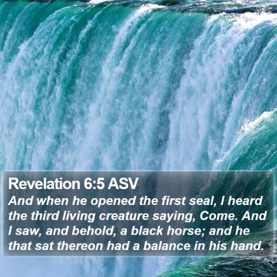 Revelation 6:5 ASV Bible Verse Image