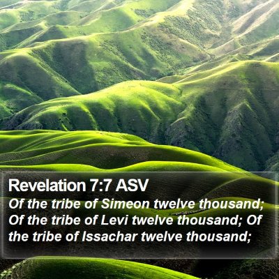 Revelation 7:7 ASV Bible Verse Image