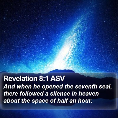 Revelation 8:1 ASV Bible Verse Image