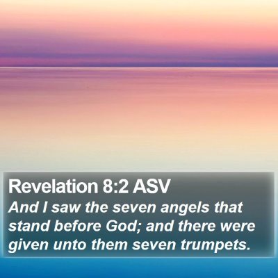 Revelation 8:2 ASV Bible Verse Image