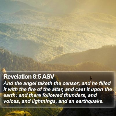 Revelation 8:5 ASV Bible Verse Image