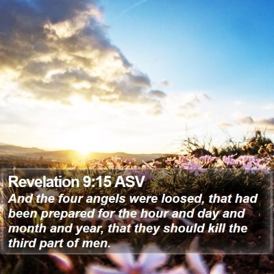 Revelation 9:15 ASV Bible Verse Image