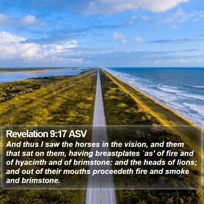 Revelation 9:17 ASV Bible Verse Image