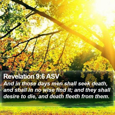 Revelation 9:6 ASV Bible Verse Image