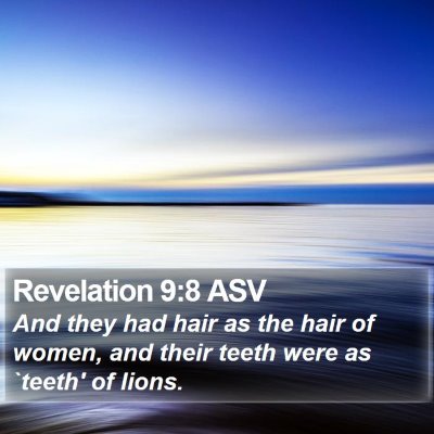 Revelation 9:8 ASV Bible Verse Image