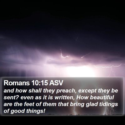 Romans 10:15 ASV Bible Verse Image