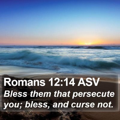 Romans 12:14 ASV Bible Verse Image