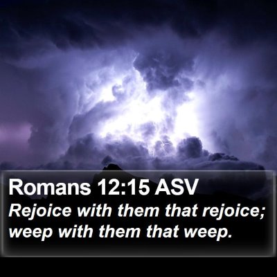 Romans 12:15 ASV Bible Verse Image