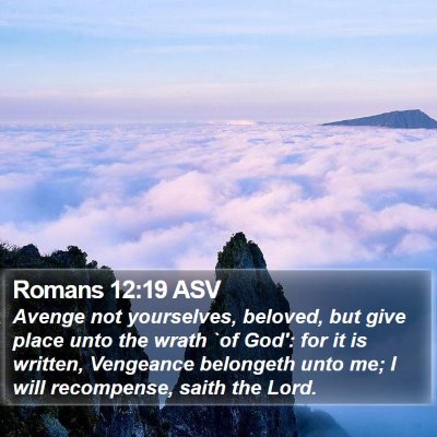 Romans 12:19 ASV Bible Verse Image