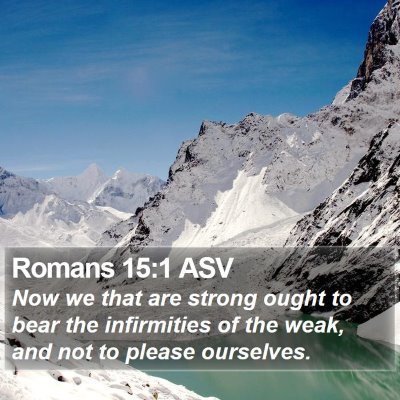Romans 15:1 ASV Bible Verse Image