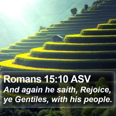 Romans 15:10 ASV Bible Verse Image