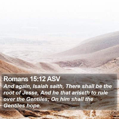 Romans 15:12 ASV Bible Verse Image