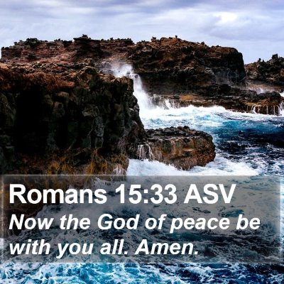 Romans 15:33 ASV Bible Verse Image