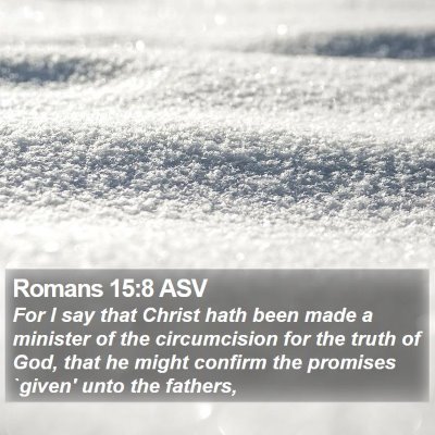 Romans 15:8 ASV Bible Verse Image
