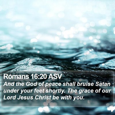 Romans 16:20 ASV Bible Verse Image